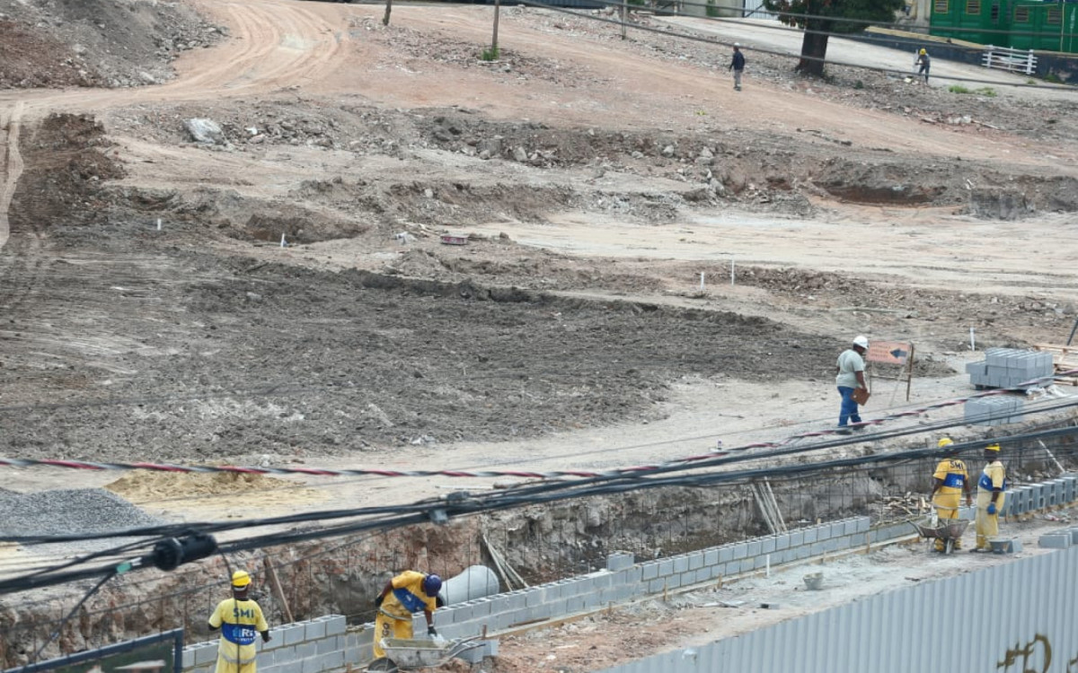 As obras no Parque Piedade continuam  - Cleber Mendes/Agência O DIA
