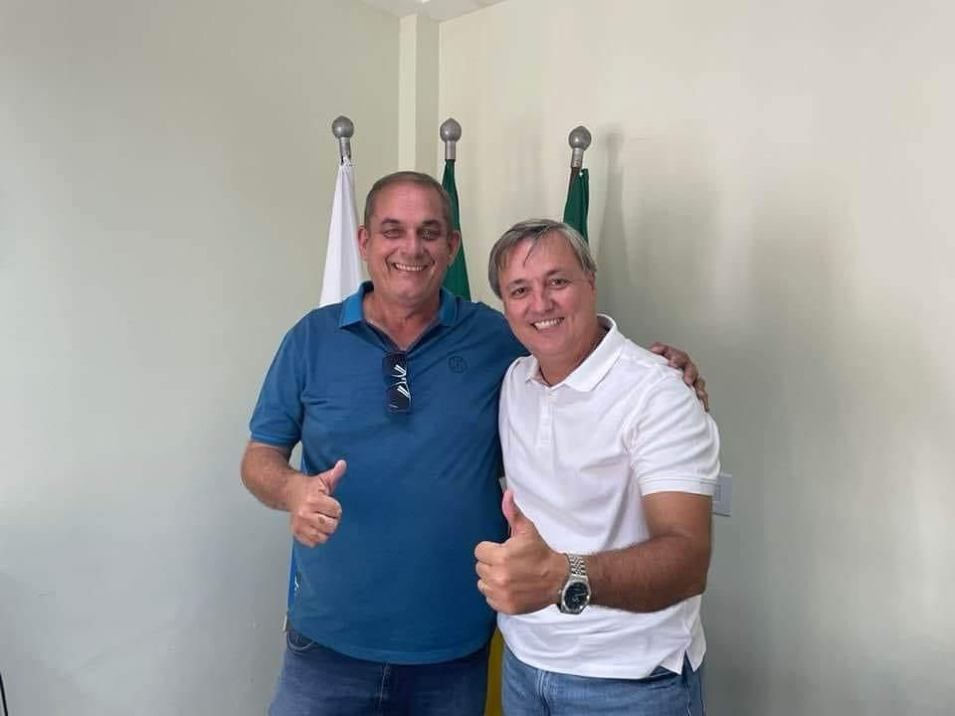 Secretário de Governo, Marcus Valérius e prefeito Alexandre Martins (REP) - Reprodução/ Redes Sociais 