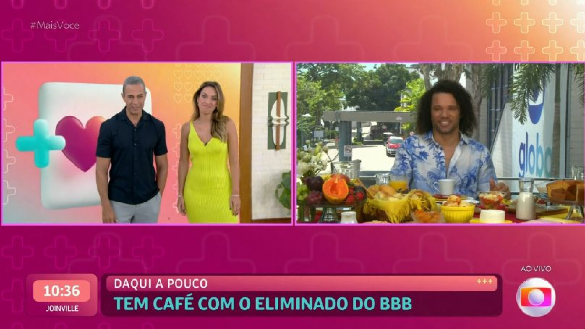 Maycon participa do Mais Você - Reprodução