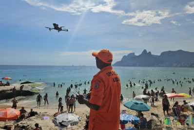 Corpo de Bombeiros inicia operação com drones falantes para prevenir afogamentos