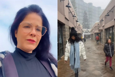 Samara Felippo celebra reencontro com as filhas que estão nos EUA 