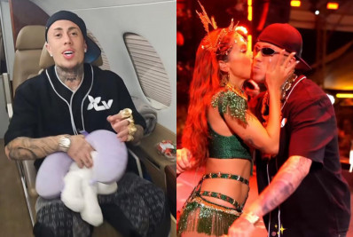 MC Daniel desfruta do jatinho de Anitta após participação no show da cantora 