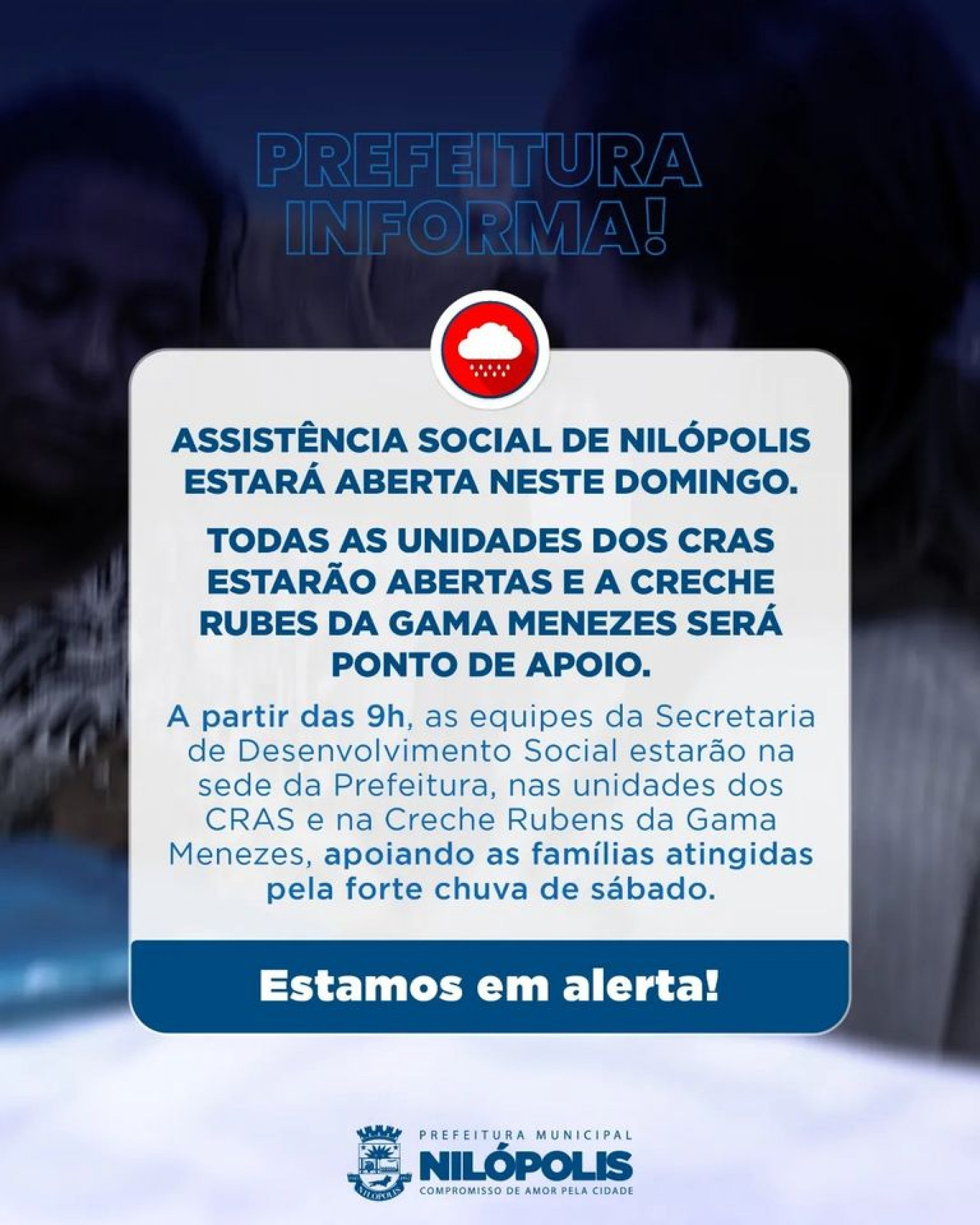 Pontos de Apoio - Prefeitura de Nilópolis - Divulgação / PMN