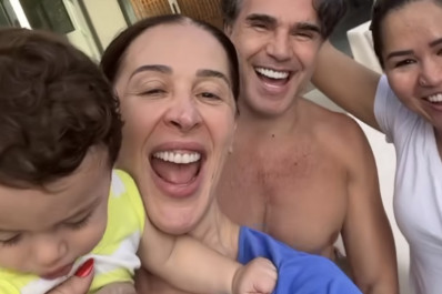 Claudia Raia celebra primeiros passos do filho Luca: 'Estamos emocionados'