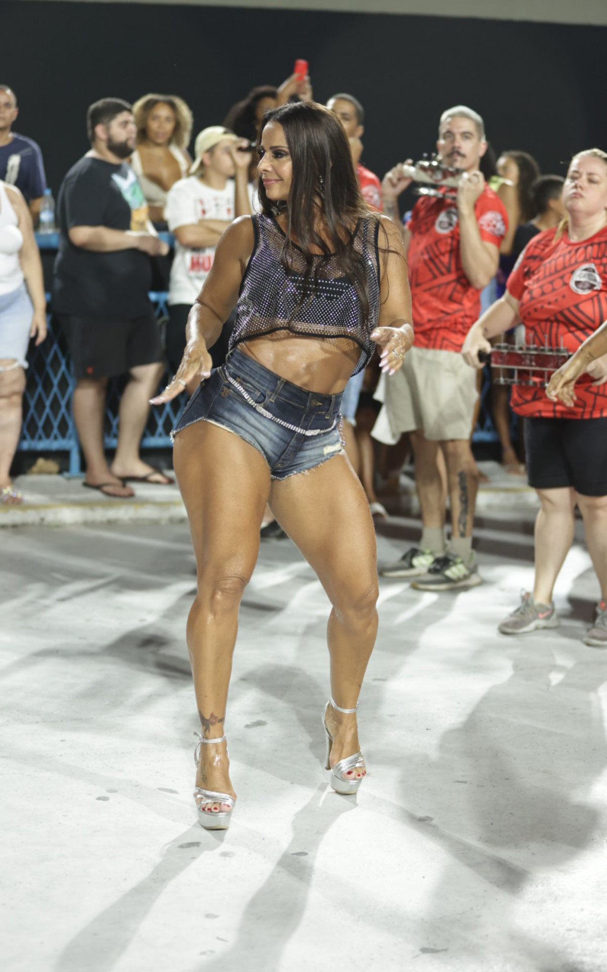 Viviane Araújo no ensaio técnico do Salgueiro