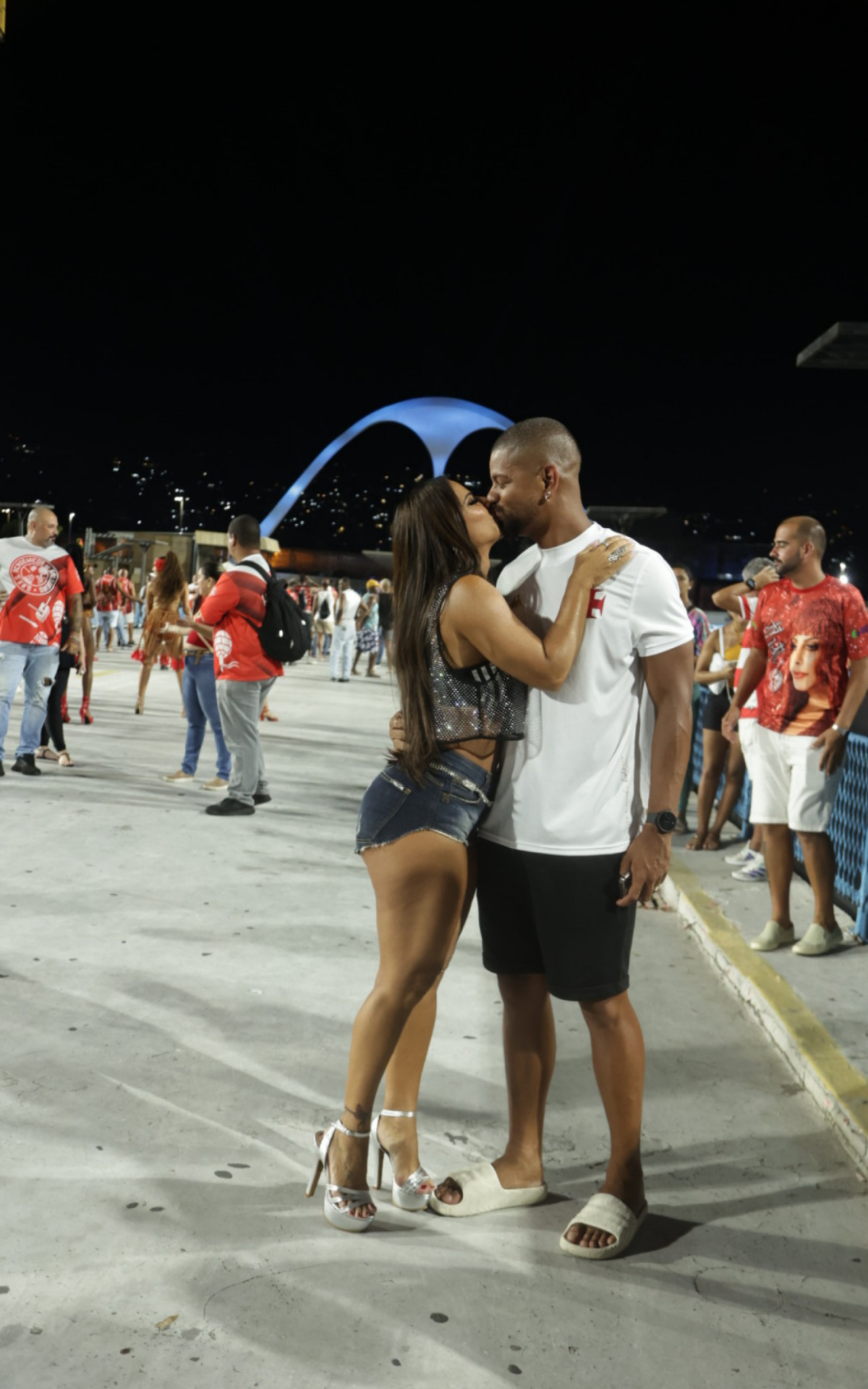 Viviane Araújo no ensaio técnico do Salgueiro