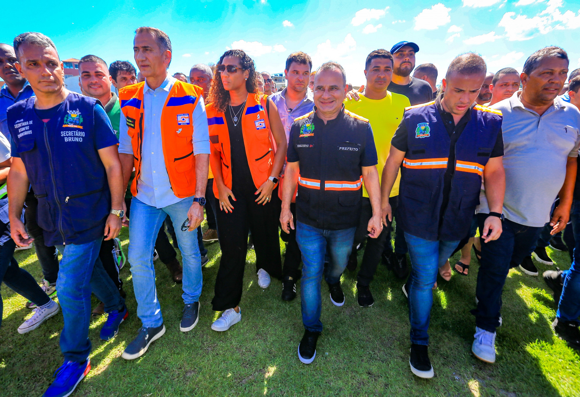Prefeito Waguinho recebeu a comitiva do Governo Federal para um visita ao munic&iacute;pio - Rafael Barreto/PMBR