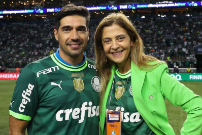 Presidente do Palmeiras, Leila nega procura da Seleção por Abel Ferreira