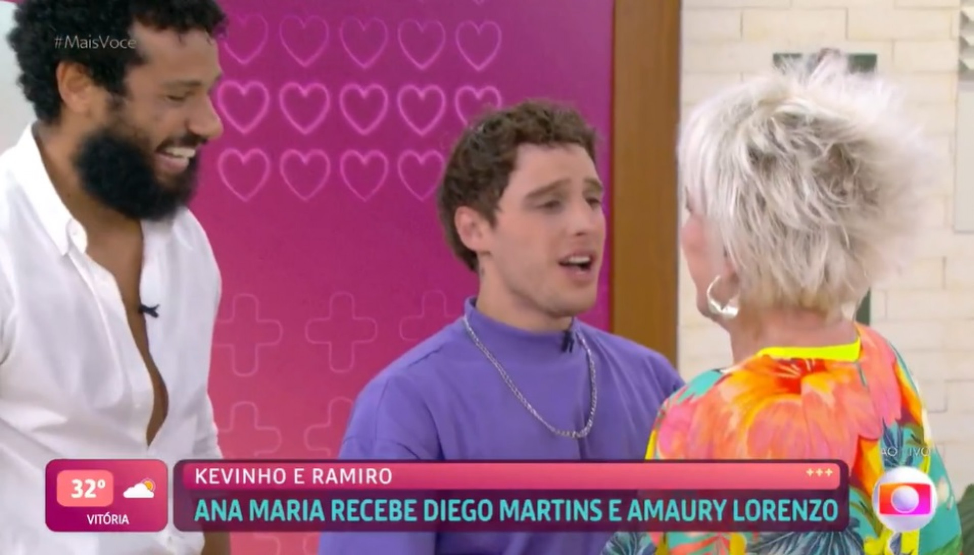 Amaury Lorenzo e Diego Martins participam do 'Mais Você' - Reproduçaõ de vídeo / TV Globo