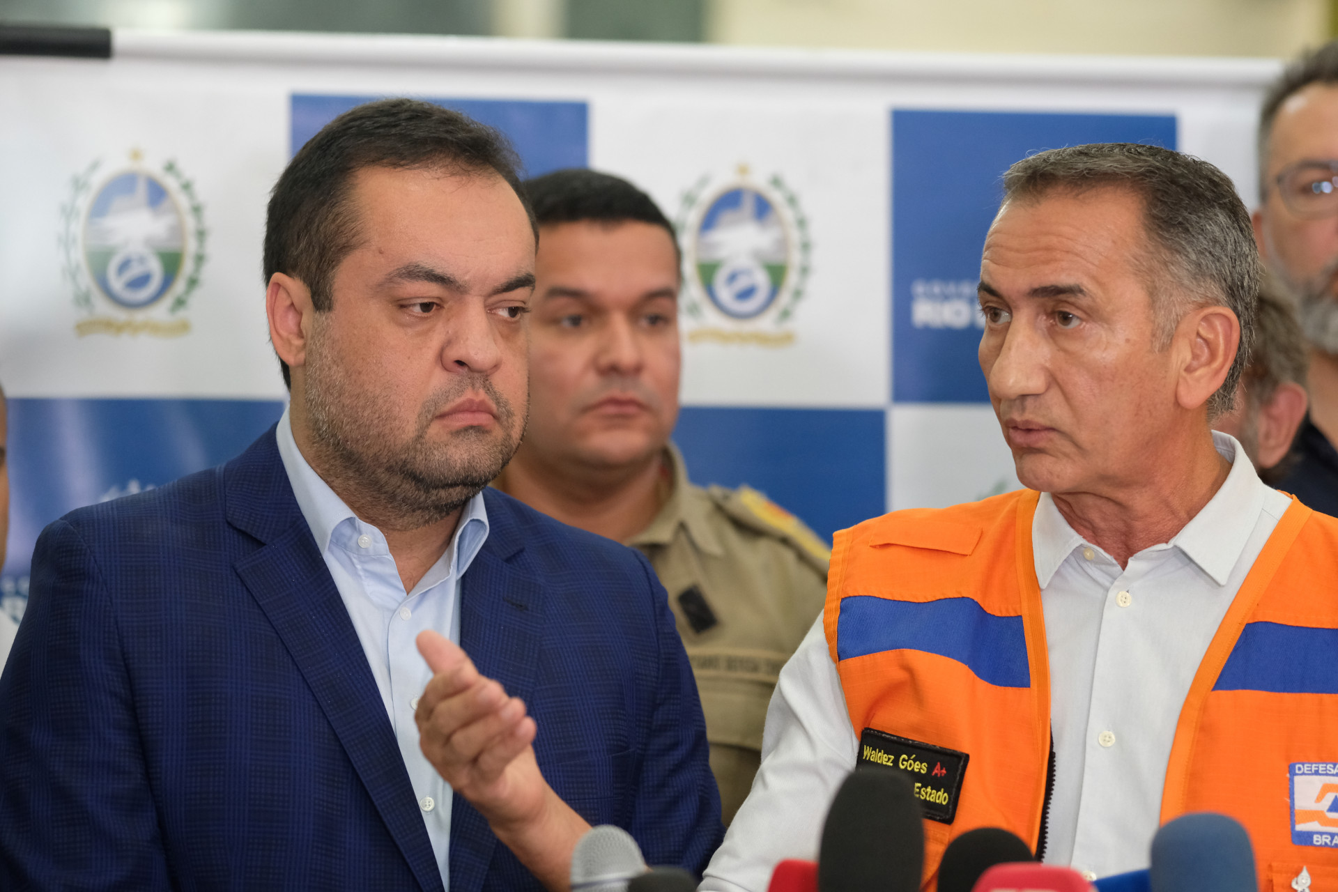 Waldez G&oacute;es, Ministro da Integra&ccedil;&atilde;o e do Desenvolvimento Regional, se reuniu com o governador Cl&aacute;udio Castro e com prefeitos nesta ter&ccedil;a-feira (16) - Pedro Ivo/Ag&ecirc;ncia O Dia                                                                                                                                                                                                                                              