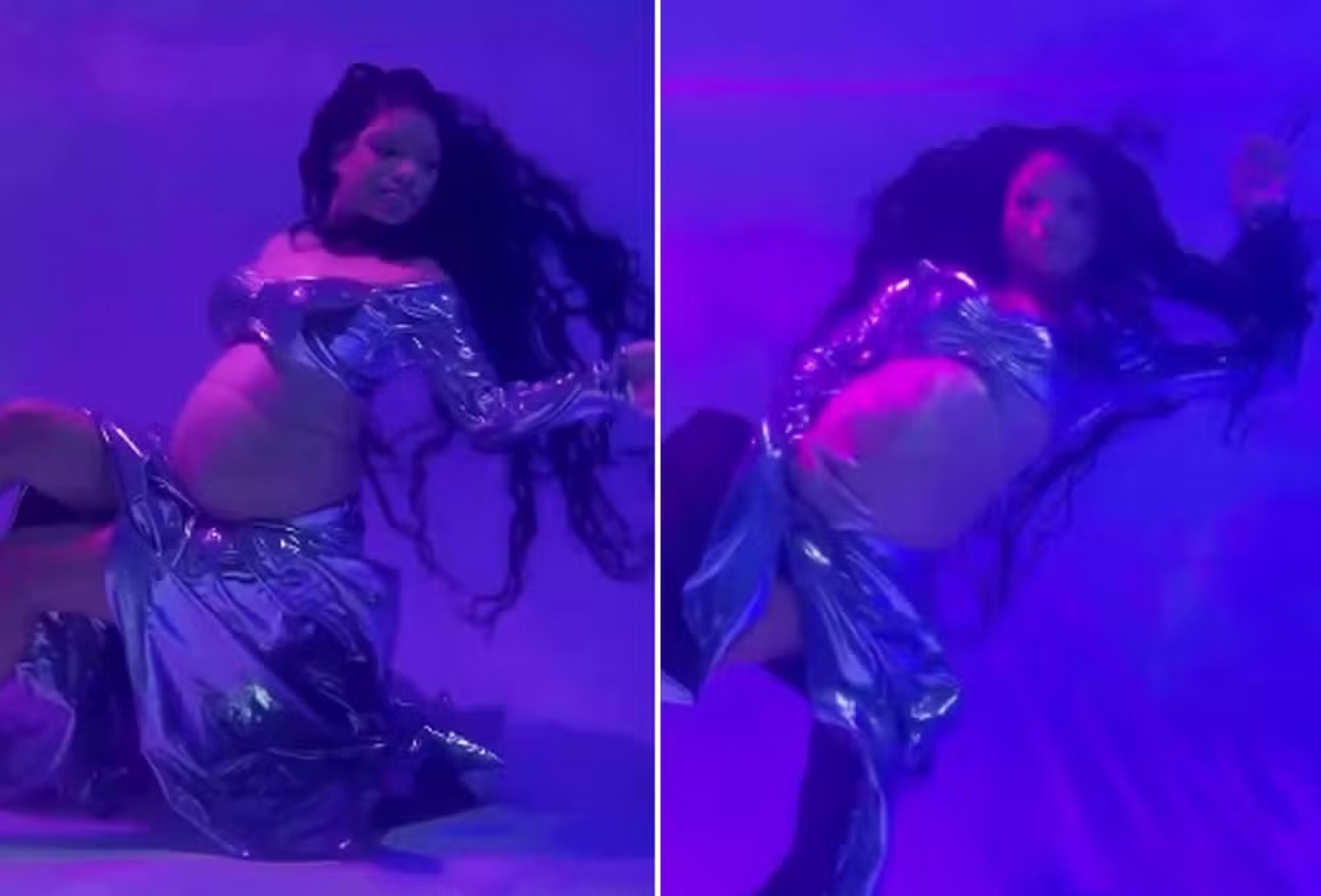 Halle Bailey, protagonista de 'A Pequena Sereia', em vídeo sobre ensaio de gestante - Reprodução / Instagram