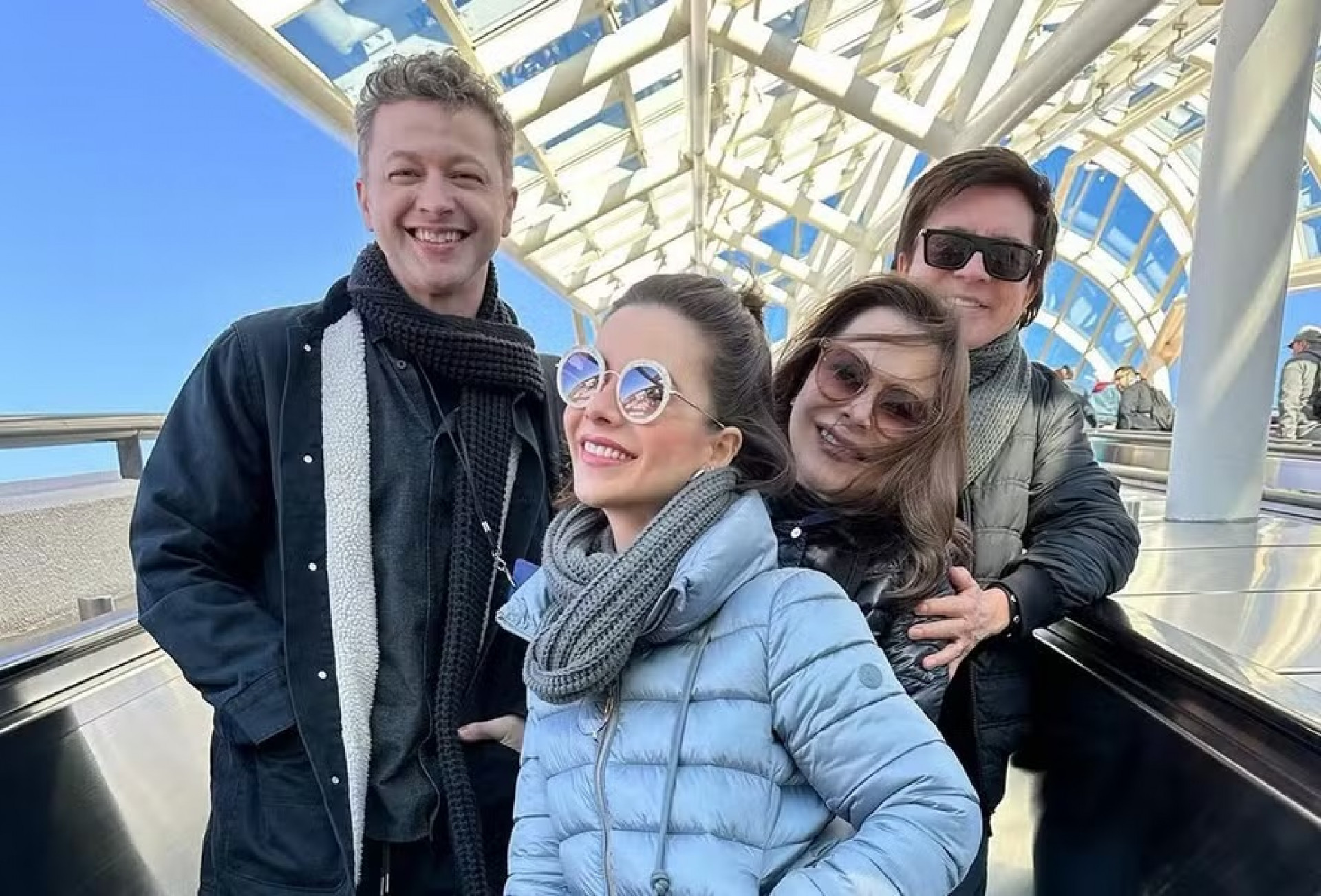 Lucas, Sandy e os pais, Noely e Xororó - Reprodução / Instagram