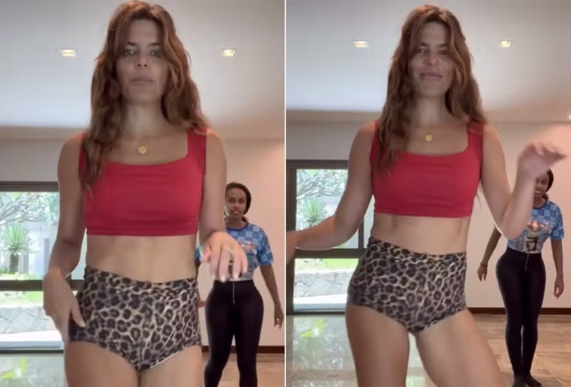 Mariana Goldfarb mostra aulas de samba - Reprodução / Instagram