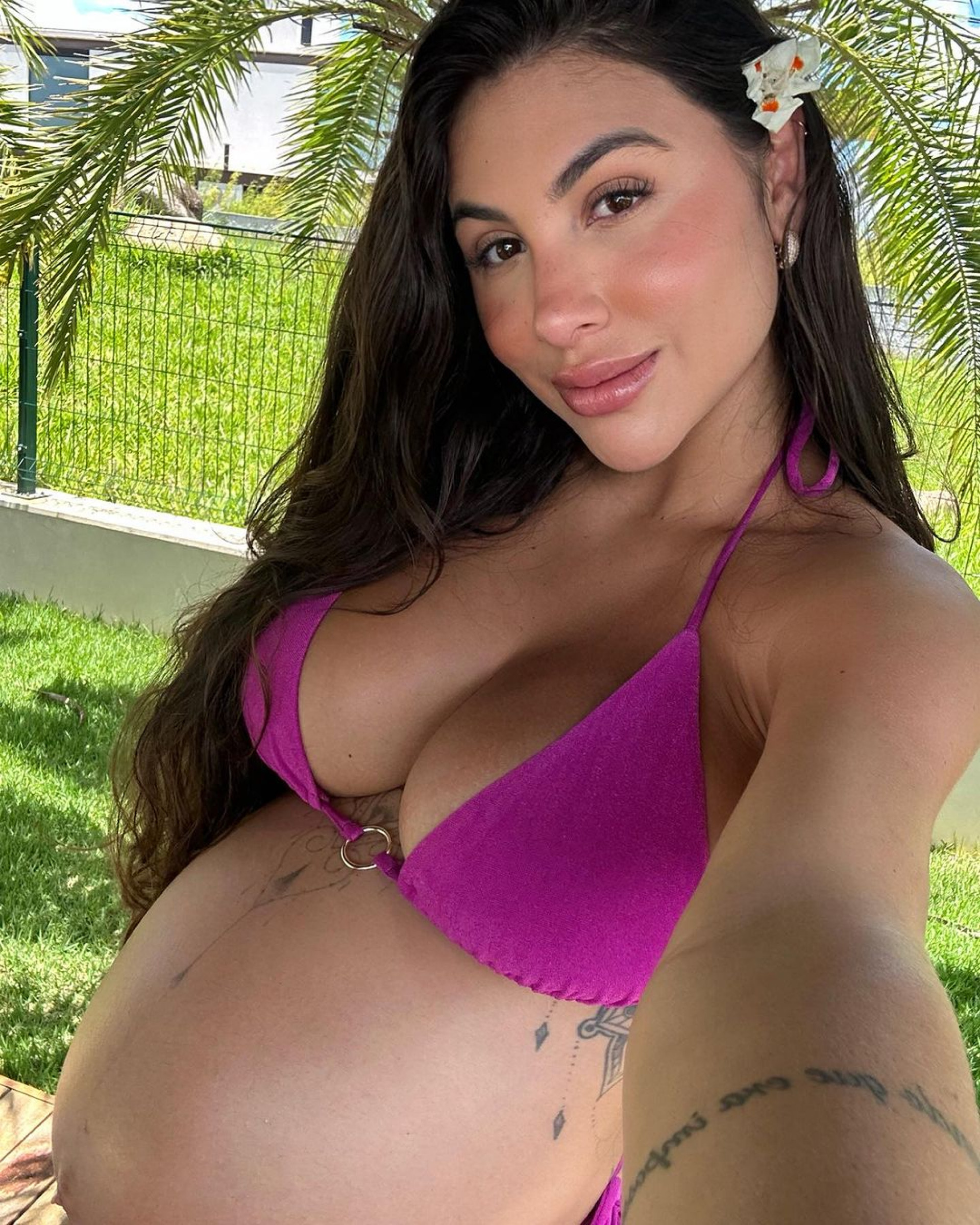 Jheny Santucci mostra barrigão de 38 semanas - Reprodução/Instagram