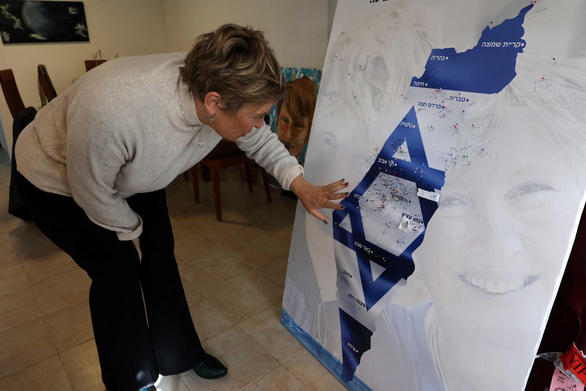 Iris Haim virou um dos rostos públicos das famílias dos reféns de Israel em Gaza - Gil Cohen-Magen / AFP