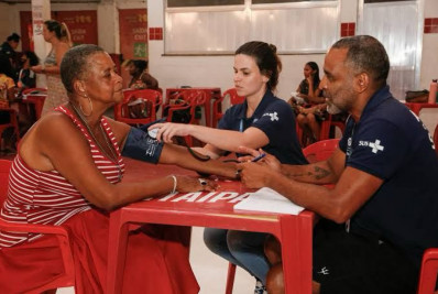 Ação na quadra do Salgueiro promove atendimento médico gratuito e oficinas