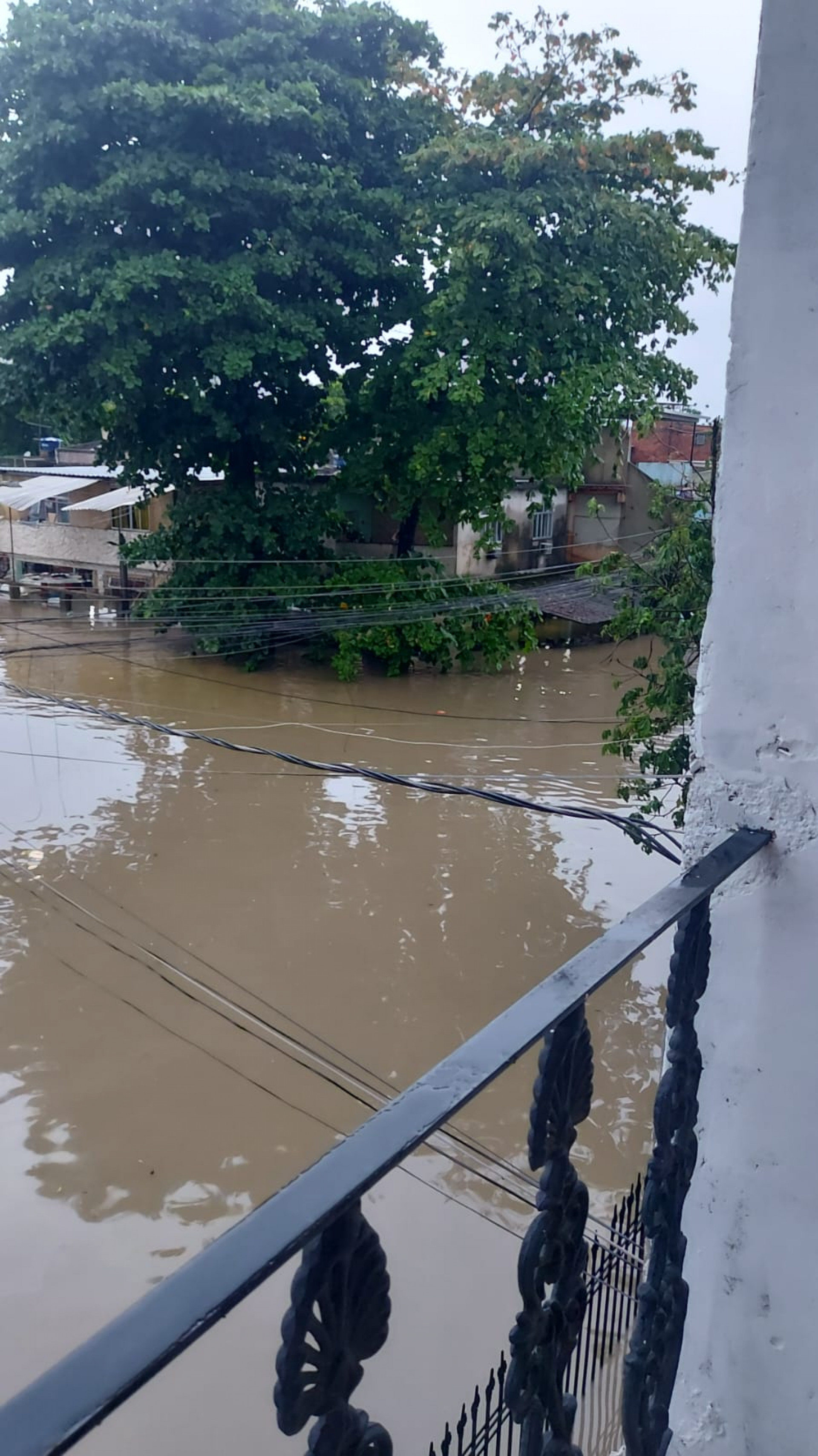 Altura da água passou dos dois metros em alguns pontos do bairro