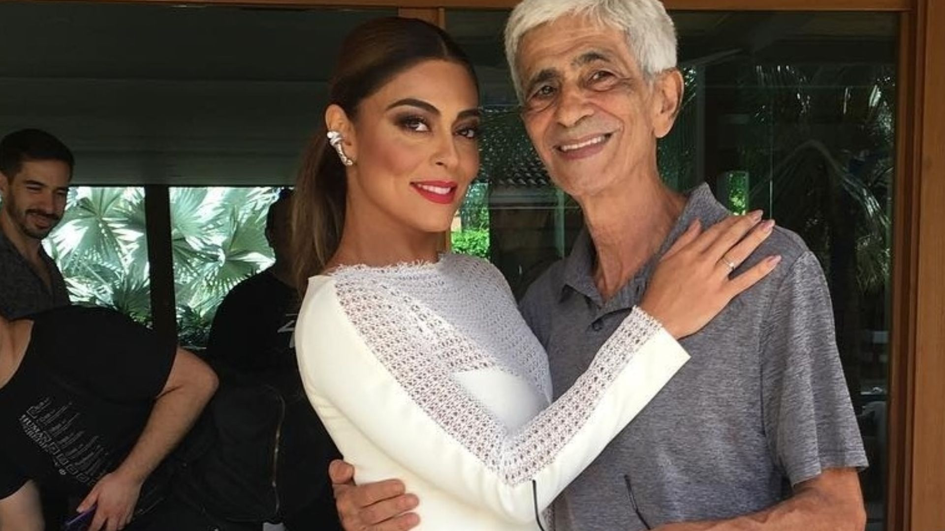 Juliana Paes e o pai, Carlos Henrique Paes - Reprodução / Instagram