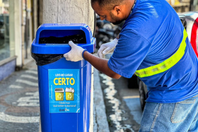 Saae de Barra Mansa inicia instalação de novas lixeiras em espaços públicos