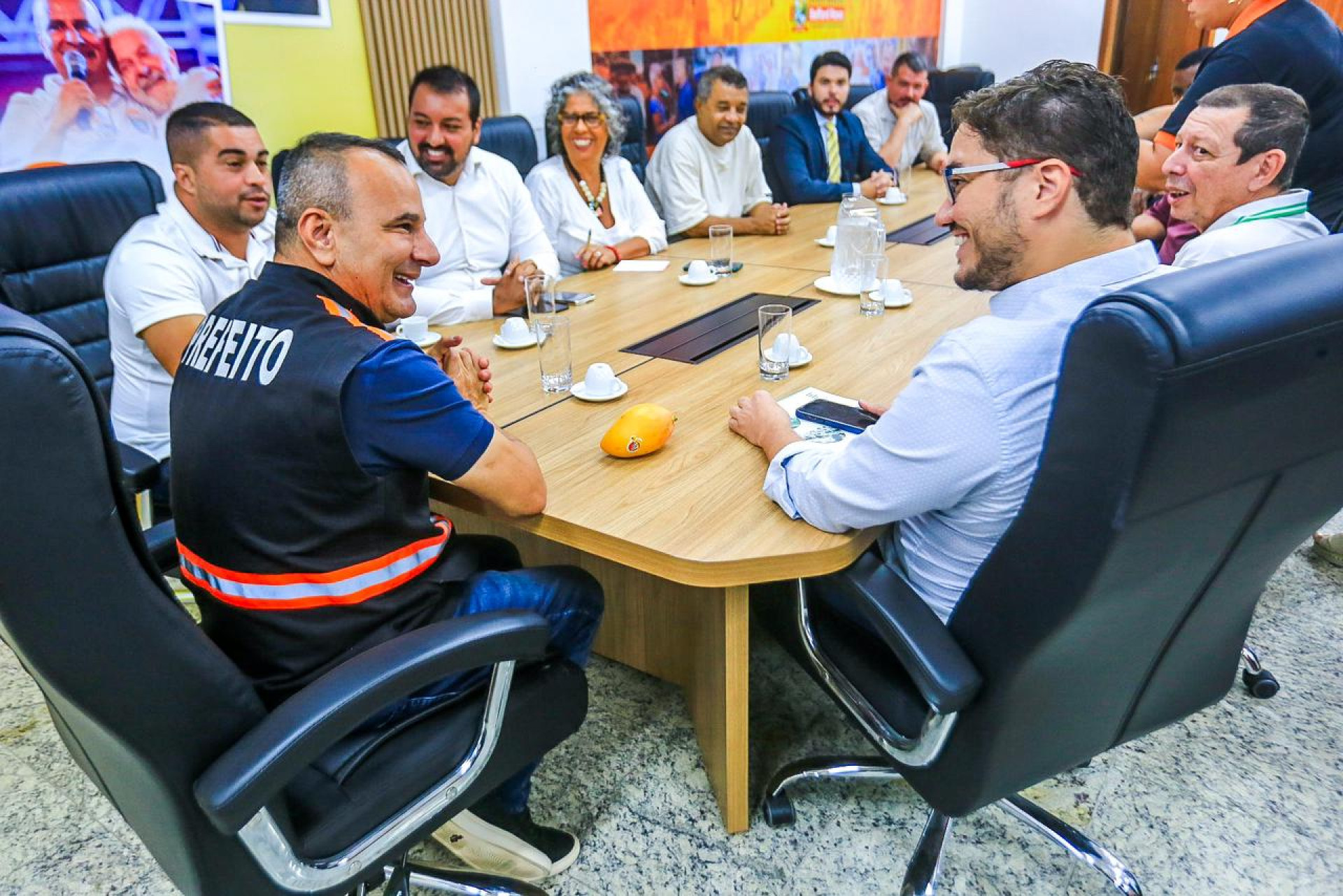 O prefeito Waguinho e o reitor do IFRJ, Rafael Almada, comemoraram o acordo - Rafael Barreto / PMBR