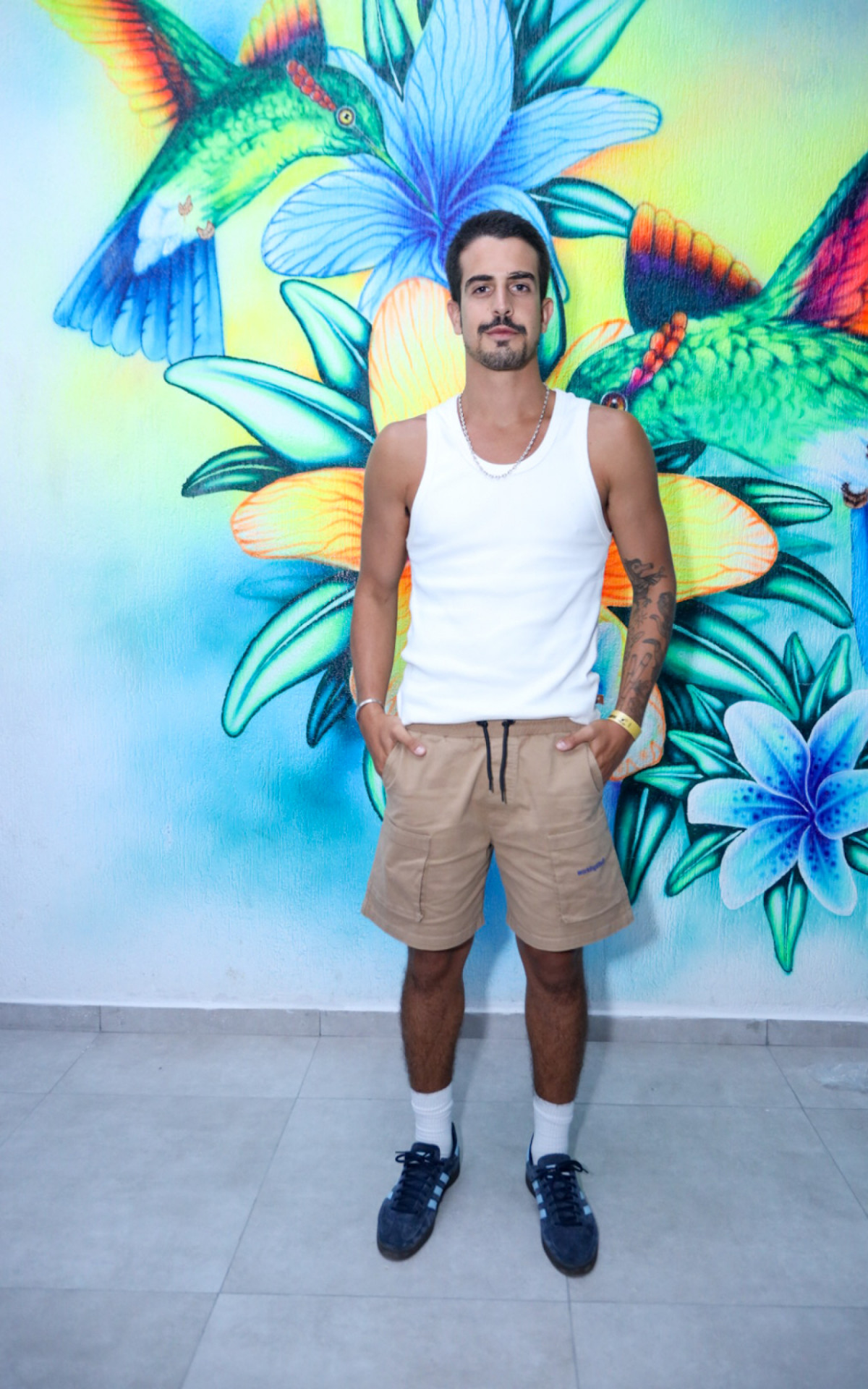 Enzo Celulari durante ensaio da Beija-Flor