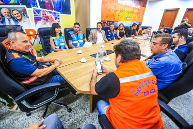 Secretaria Nacional de Proteção e Defesa Civil monta base em Belford Roxo para ajudar municípios