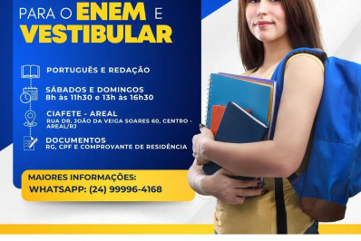 Prefeitura promove curso preparatório para Enem e vestibular