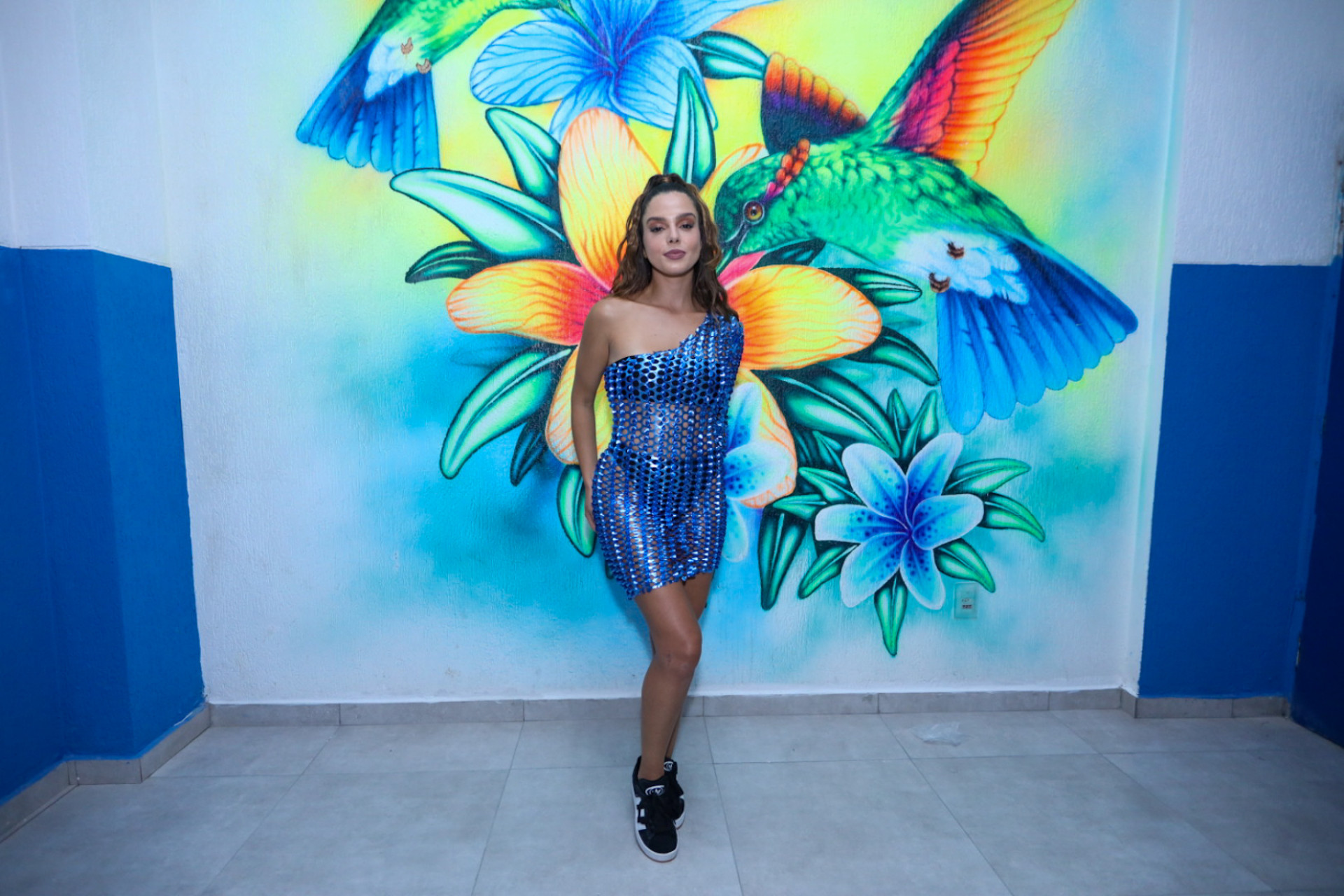 Giovanna Lancellotti durante ensaio da Beija-Flor - Thyago Andrade / AgNews