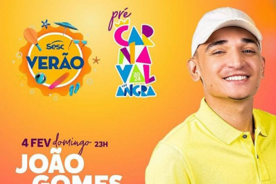 Sesc Verão em Angra traz  João Gomes, Jorge Aragão e Paulo Ricardo