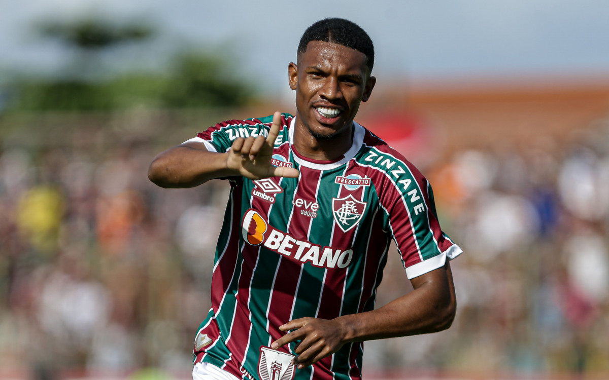 Lelê marcou um dos gols do Fluminense na vitória sobre a Portuguesa - Lucas Merçon/Fluminense FC