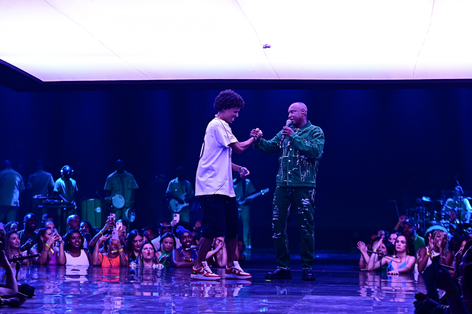 L7nnon participa da gravação do DVD de Thiaguinho - Marcelo Sá barretto / Agnews 