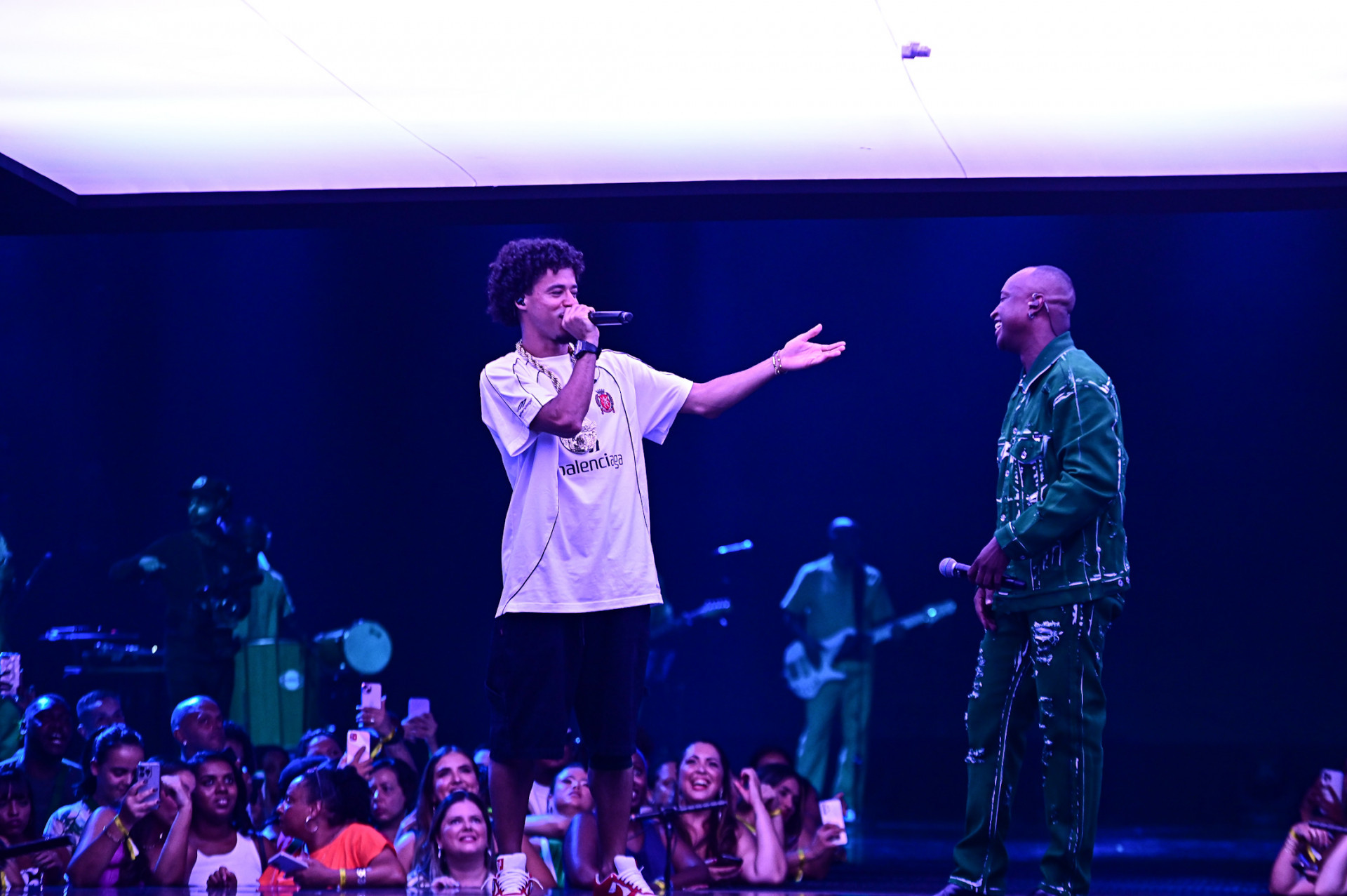 L7nnon participa da gravação do DVD de Thiaguinho - Marcelo Sá barretto / Agnews 