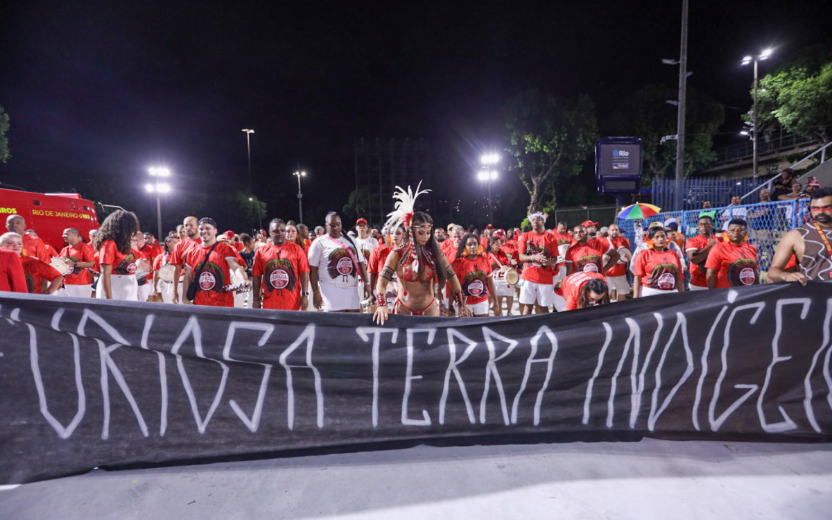 Ensaio técnico do Salgueiro, realizado na noite de domingo
