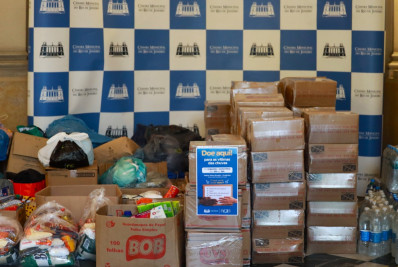 Campanha de doação no Palácio Pedro Ernesto para ajudar vítimas de temporal termina nesta segunda