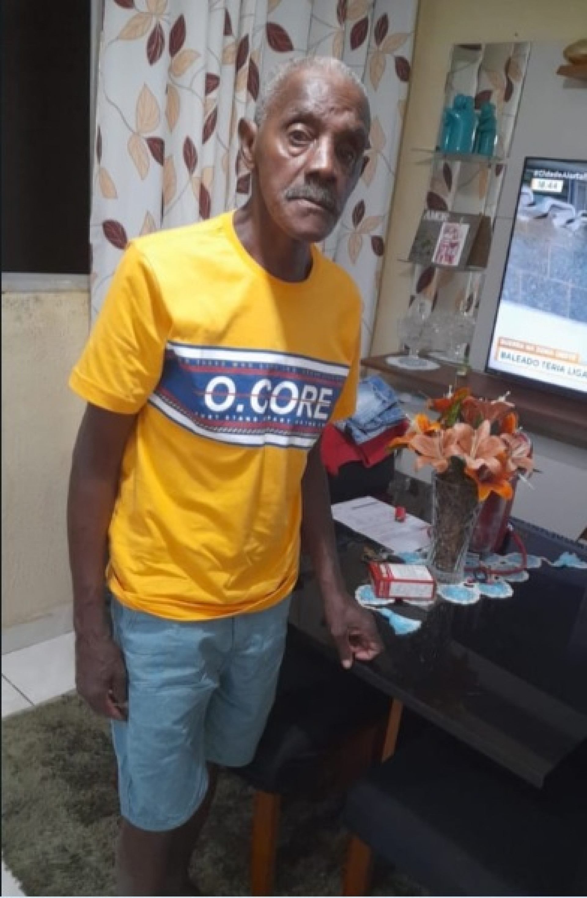 Carlos Luiz Ancelmo da Silva, 65, não estava conseguindo urinar, se alimentar,  beber água e tendo dificuldades para andar 