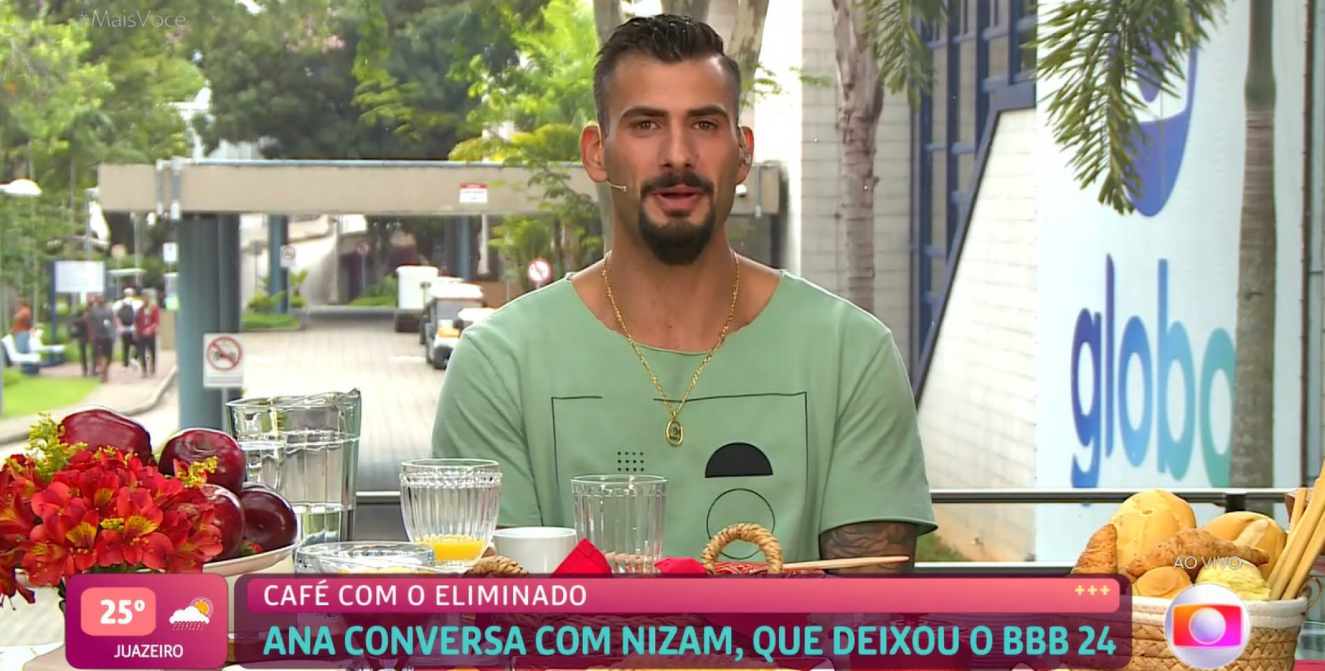 Nizam participa do 'Mais Você' - Reprodução