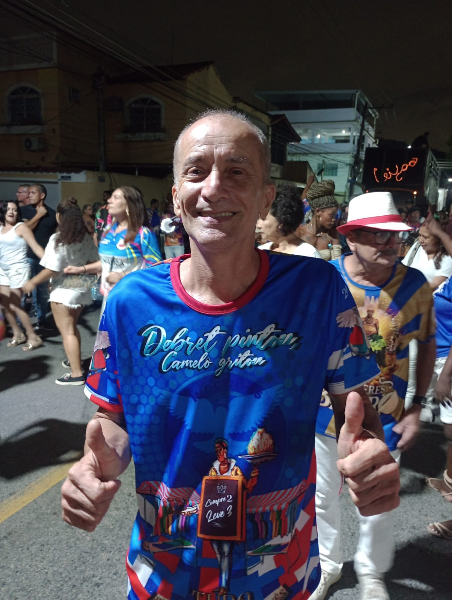 Presidente Administrativo &Iacute;caro Ribeiro durante o ensaio - Divulga&ccedil;&atilde;o