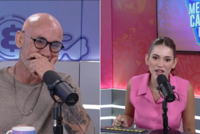 Ex-BBB Ayrton cai no choro ao ser entrevistado pela filha, Ana Clara
