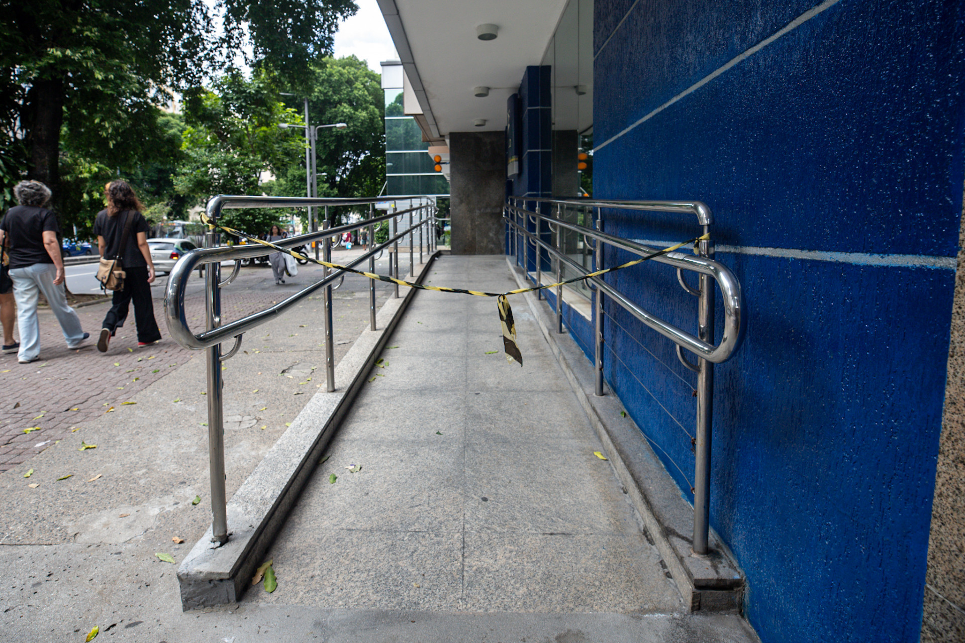 Assalto na ag&ecirc;ncia do Banco do Brasil, na Rua Conde de Bonfim, na Tijuca, aconteceu em janeiro - Renan Areias/Ag&ecirc;ncia O Dia