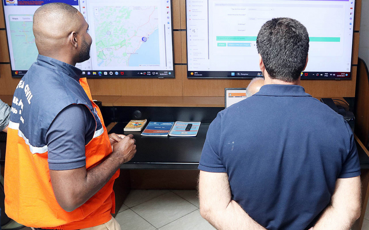 PInauguração do Centro de Monitoramento da Defesa Civil. Realizada na sede da Secretaria Adjunta de Defesa Civil. Data 19/09/2023. Macaé - RJ - Brasil
