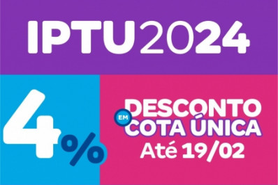 Contribuinte tem até dia 19/02 para pagar IPTU com desconto em Caxias