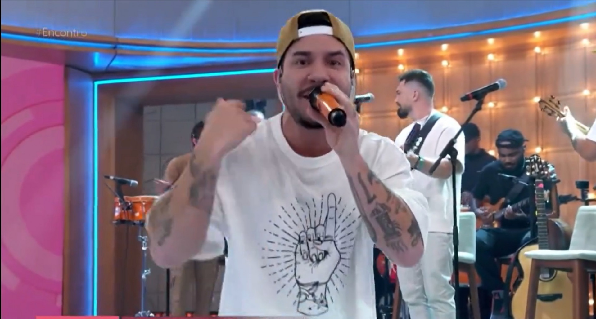 Gui Albuquerque vira meme após participação no 'Encontro' - Reprodução de vídeo