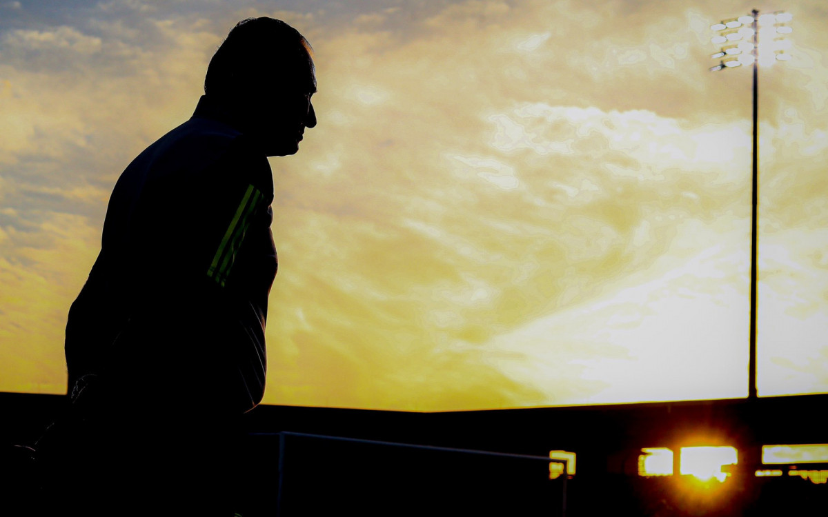 Tite em treino do Flamengo