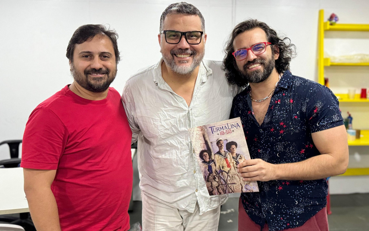 Representantes da Cia. Cerne com Jack Vasconcelos