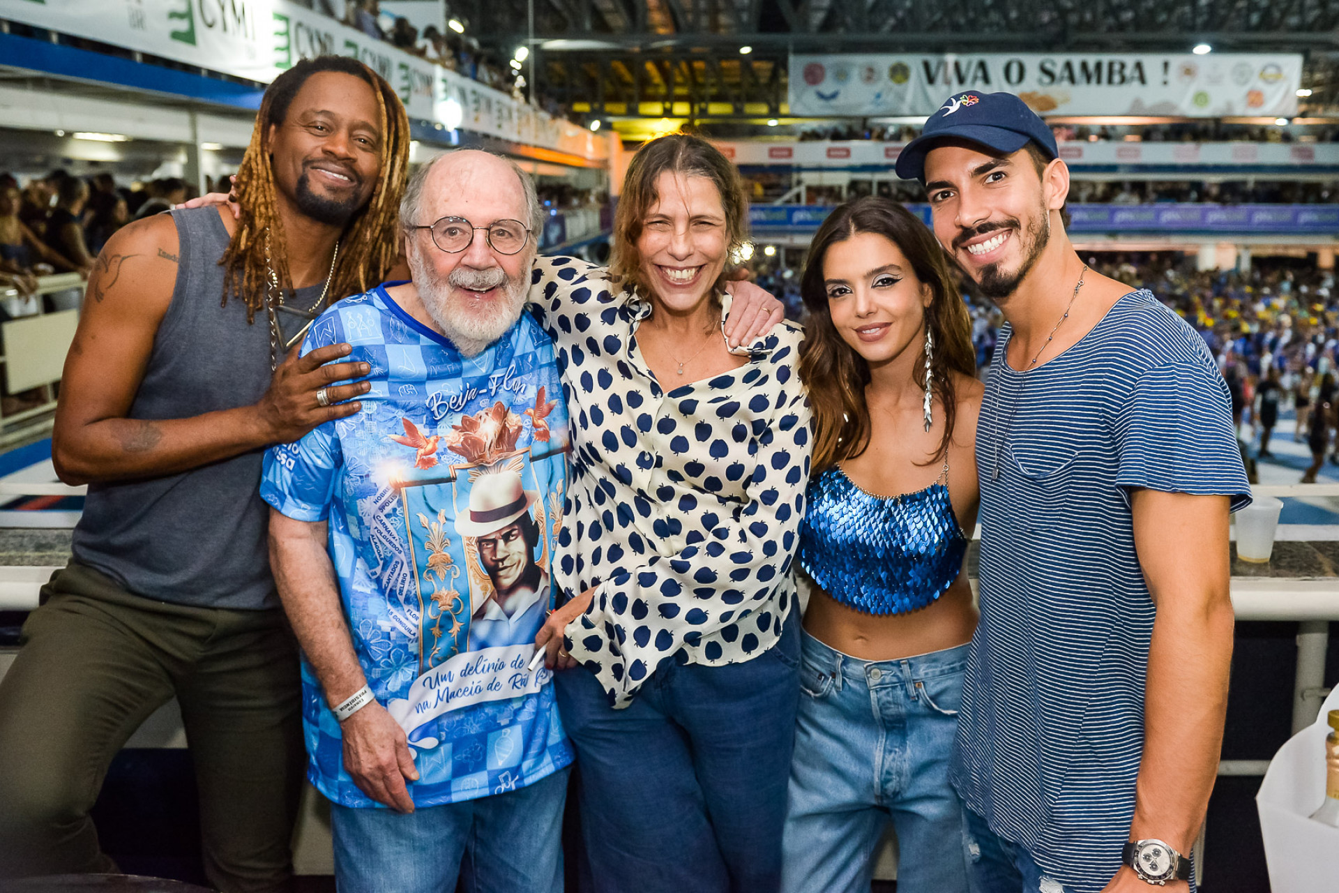 Eduardo Hollanda / Beija-Flor  - Cacá Diegues e o cantor Toni Garrido em visita à quadra da Beija-Flor
