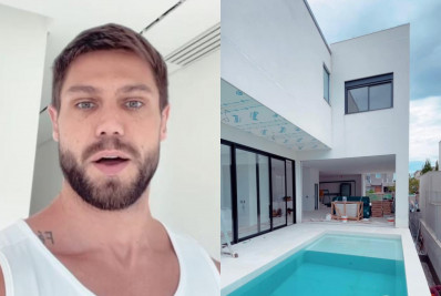 Jonas Sulzbach compartilha progresso da obra na mansão que ele e Mari Gonzalez estão construindo