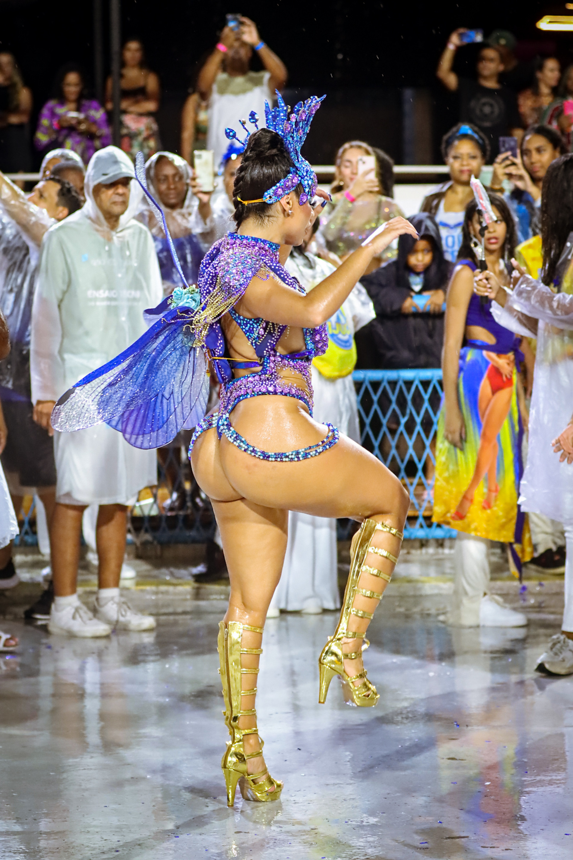 Lexa participa de ensaio técnico da Unidos da Tijuca - Victor Chapetta / Agnews