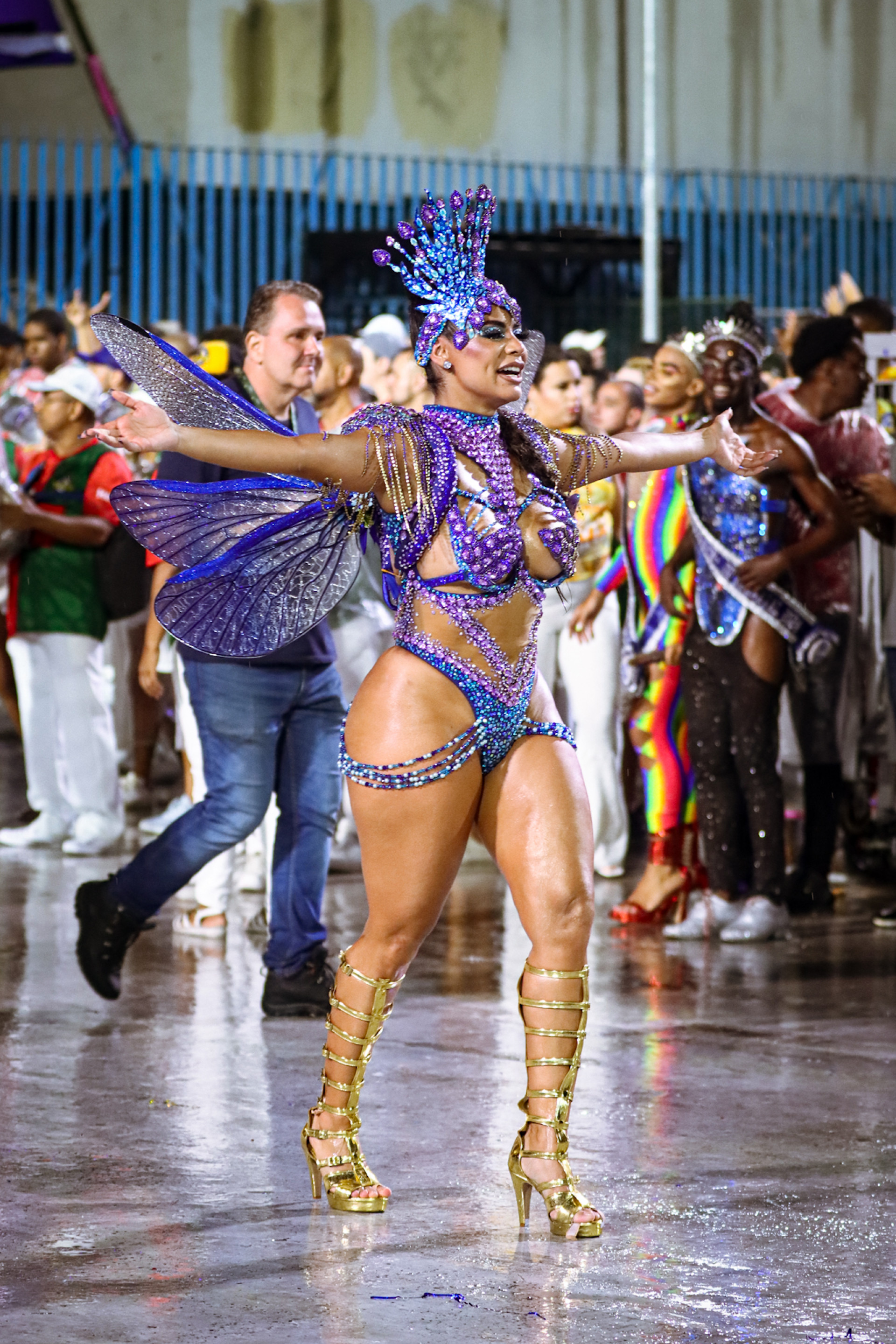 Lexa participa de ensaio técnico da Unidos da Tijuca - Victor Chapetta / Agnews