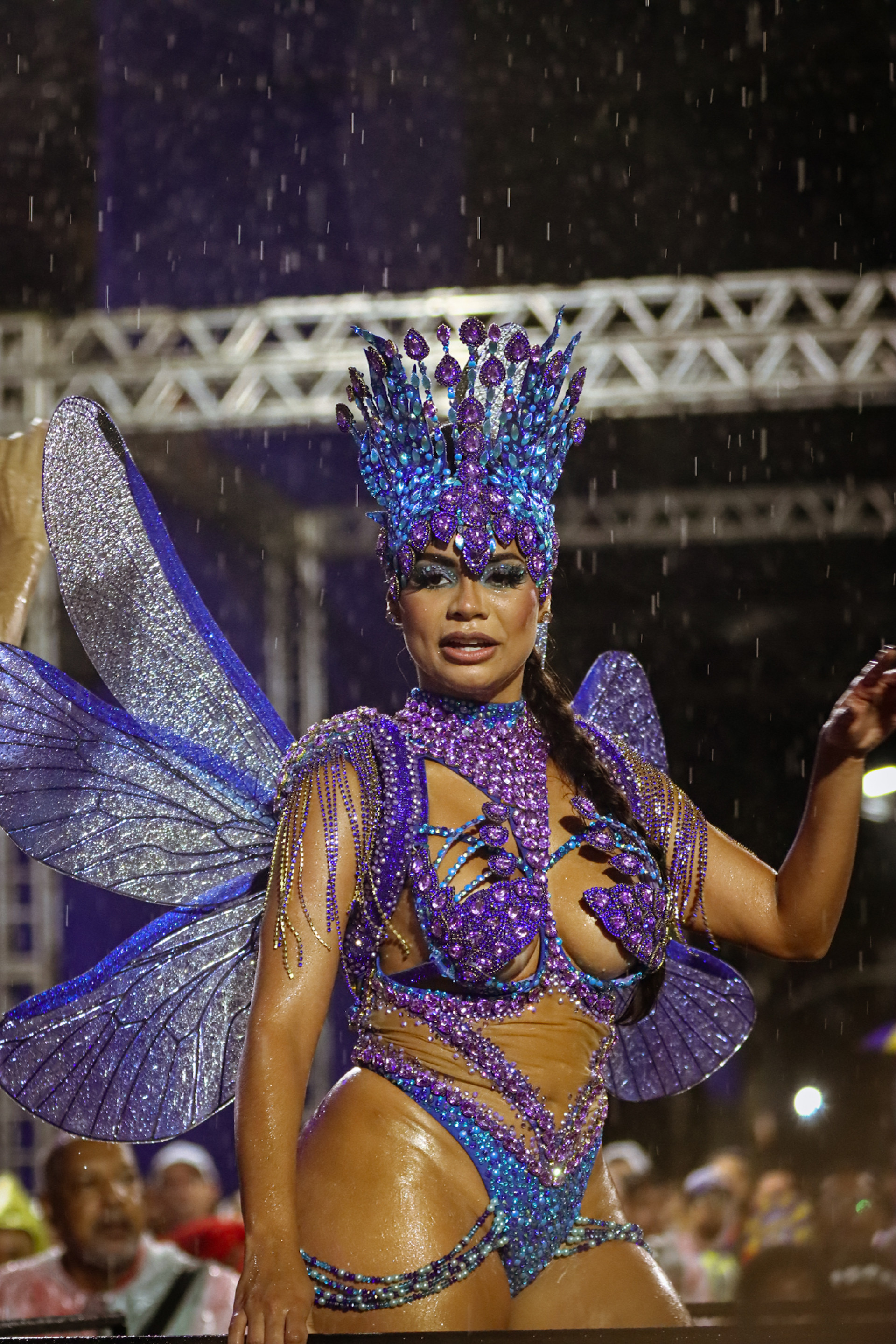 Lexa participa de ensaio técnico da Unidos da Tijuca - Victor Chapetta / Agnews