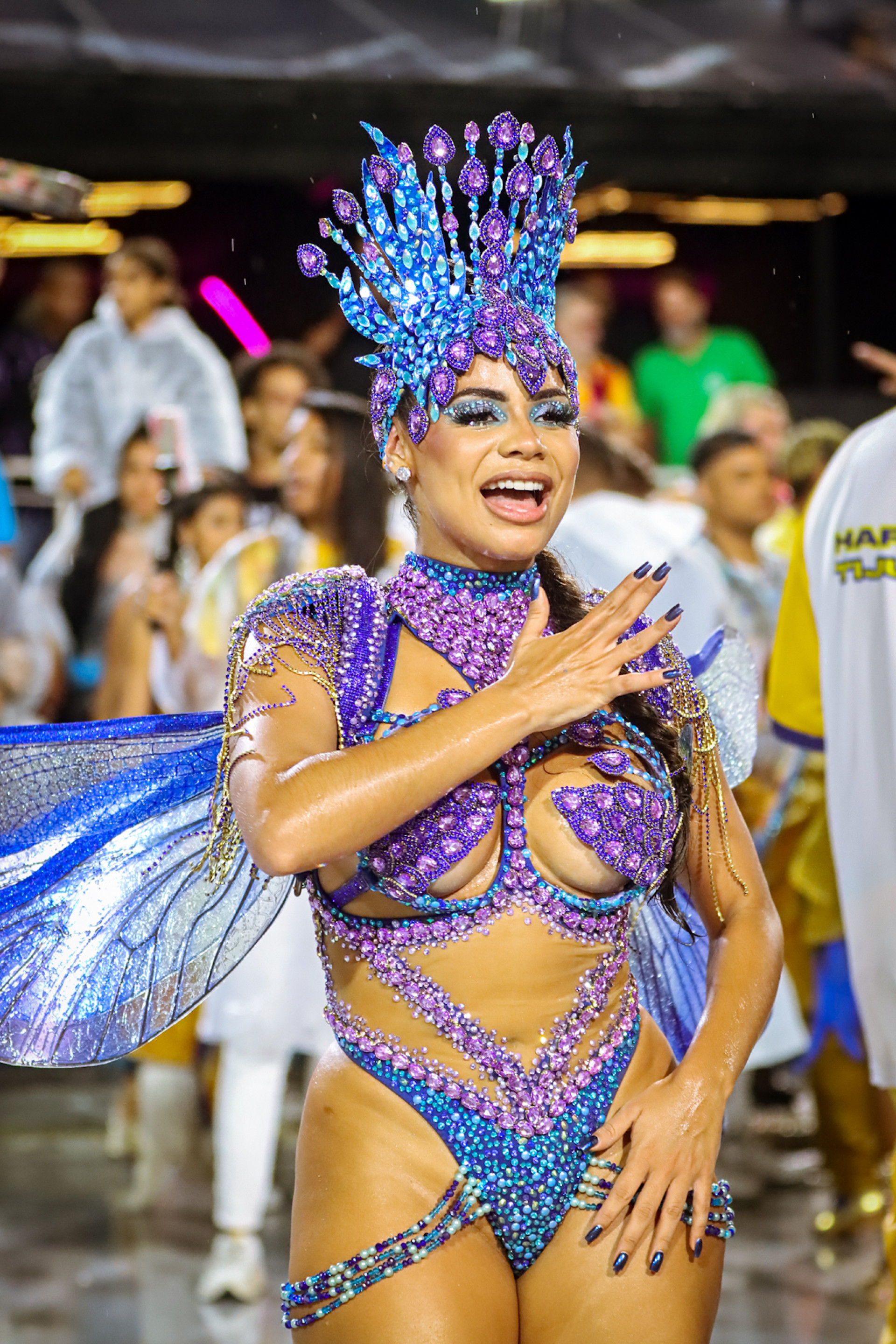 Lexa participa de ensaio técnico da Unidos da Tijuca - Victor Chapetta / Agnews